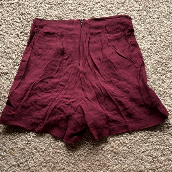 Burgundy lace soft shorts - Picture 2 of 5